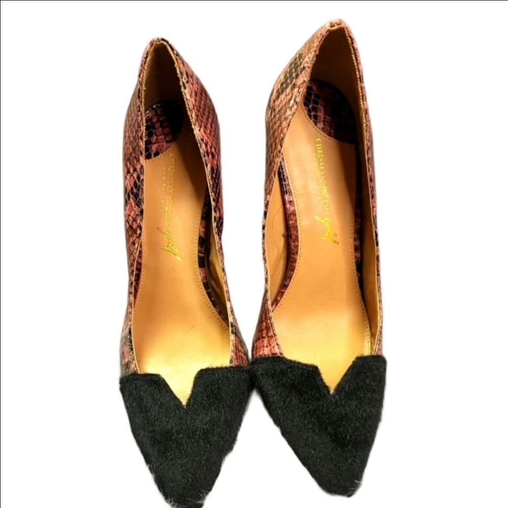 Christian Siriano Pink Aurora Cap Toe Pump Heels Size 7